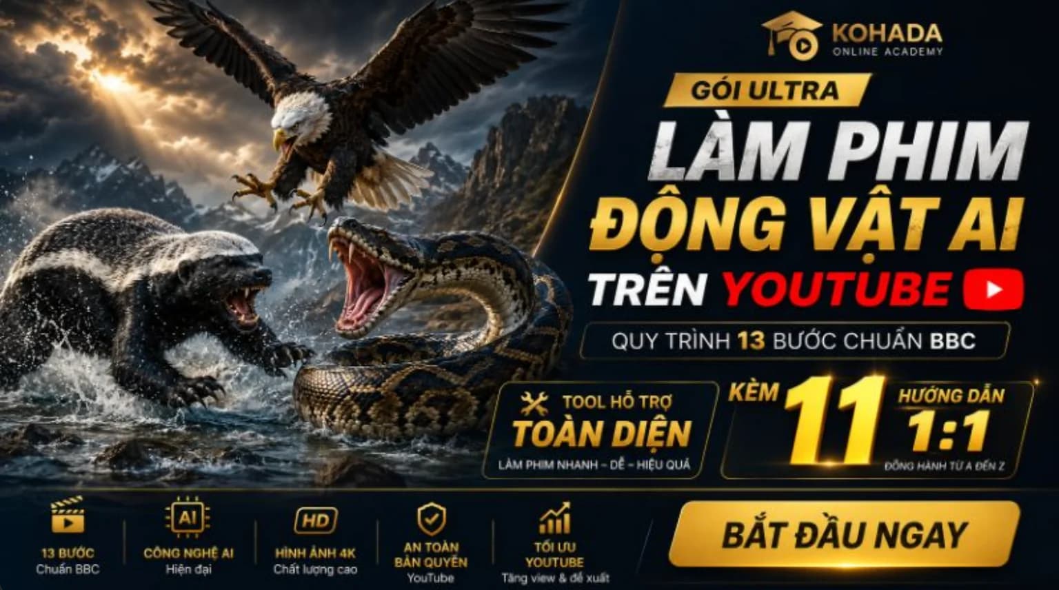 Gói Ultra — trọn bộ Tool hỗ trợ toàn diện, kèm 11 hướng dẫn 1:1